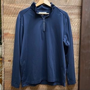 Greg Norman Men’s PLAY DRY 1/4 Zip Pullover Navy Blue Size XL